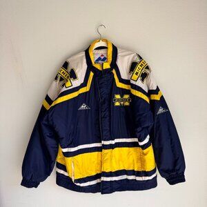 Vintage 90s Michigan Wolverines Apex One Puffer Jacket – Size XL